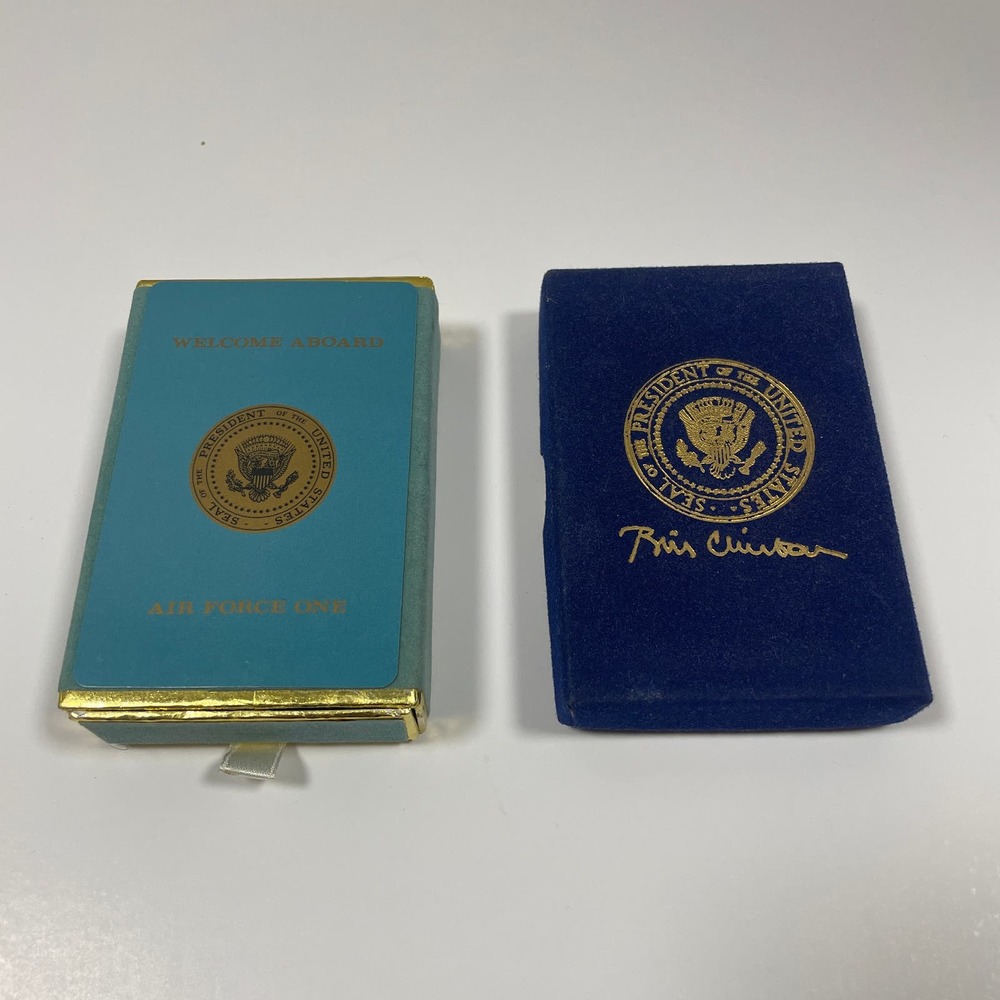 2 SEALED Sets Air Force One President Bill Clinton Playing Cards